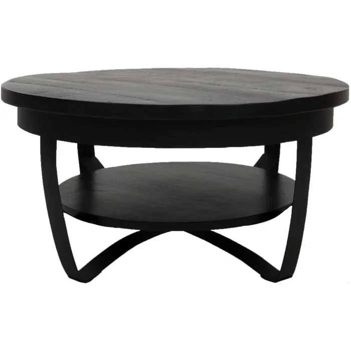 7234165e-5a76-46db-90ff-8e60280e5abf_1200x1200_fill.webp Salontafel Cilamon - 70 cm - Zwart blad - Zwart onderstel - Afbeelding 1