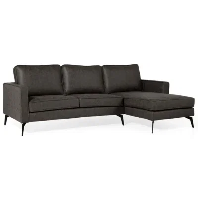 Hoekbank Jackson - Microleder Antraciet