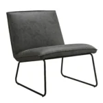 Fauteuil James - Microleder Antraciet