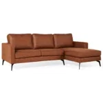 Hoekbank Jackson - Microleder Cognac