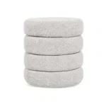 Poef Lune - Bouclé Naturel