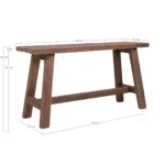Barcelona Bench - Bench, teak, natural 90x25x45 cm - Afbeelding 5