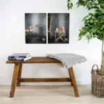 Barcelona Bench - Bench, teak, natural 90x25x45 cm - Afbeelding 9