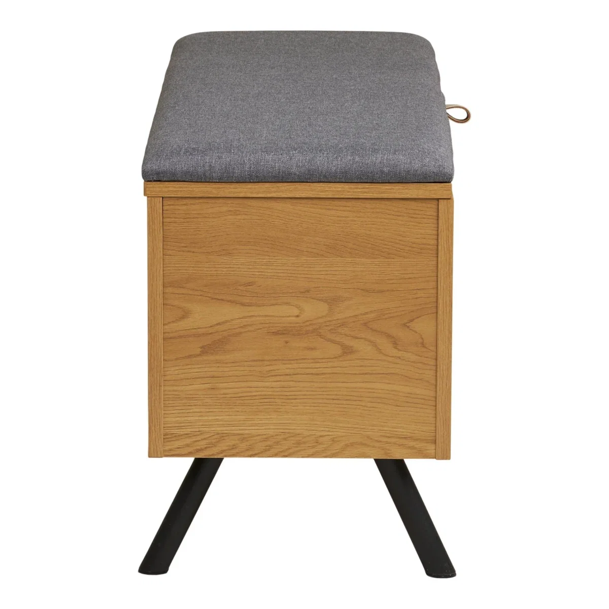 Barco Bench with storage - Bench with storage, oak look 92x33x48 cm - Afbeelding 6