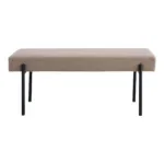 Swindon Bench - Bench, stone, black legs 100x36x42,5 cm, HN1231