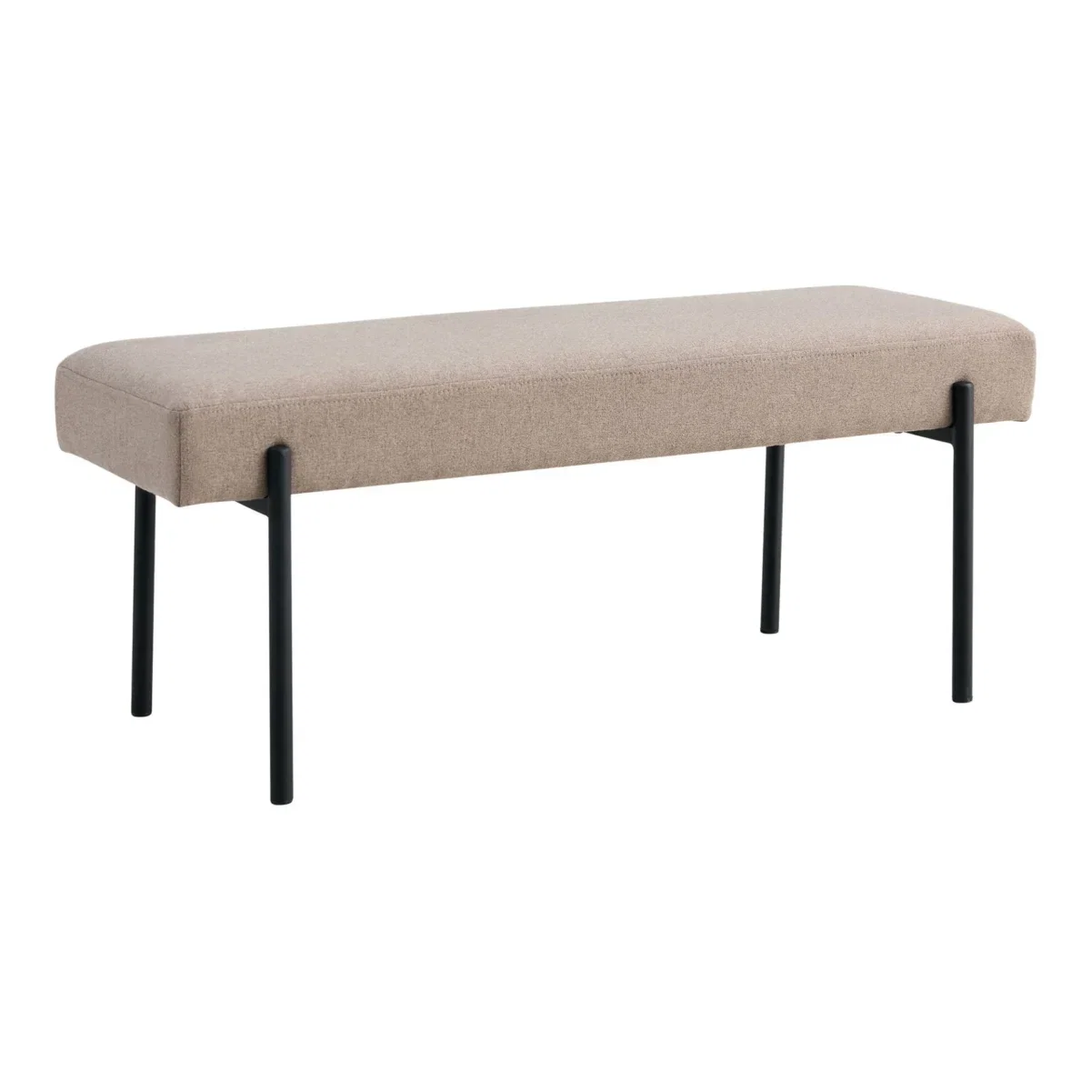 Swindon Bench - Bench, stone, black legs 100x36x42,5 cm, HN1231 - Afbeelding 2