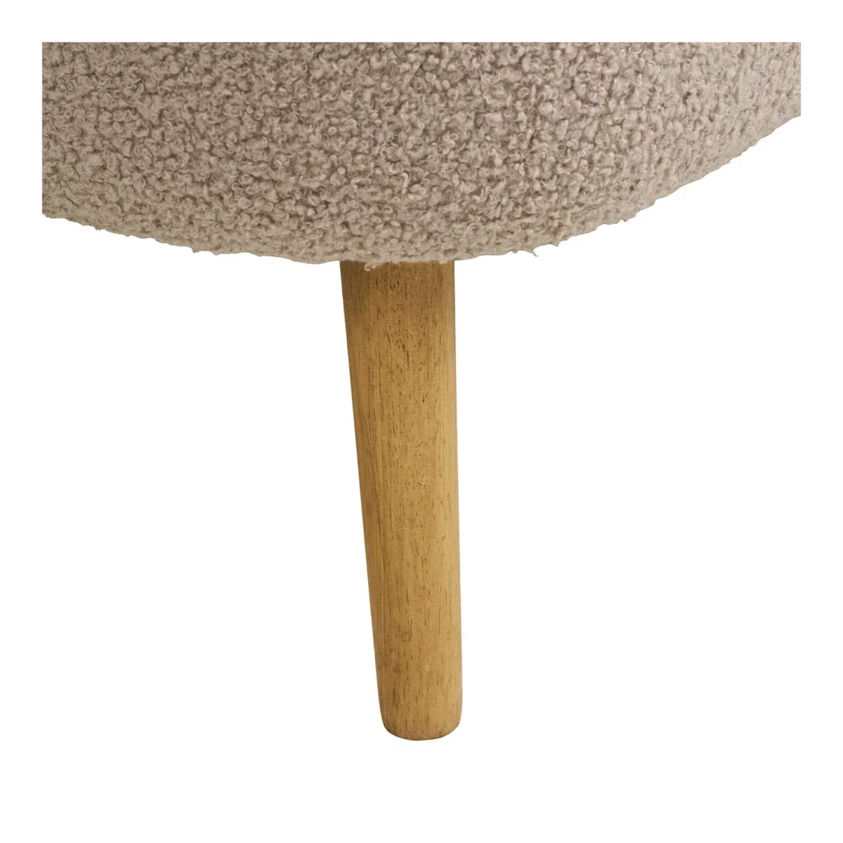 Harlow Bench - Bench with storage, bouclé, beige 95x37x45 cm, HN1063 - Afbeelding 8