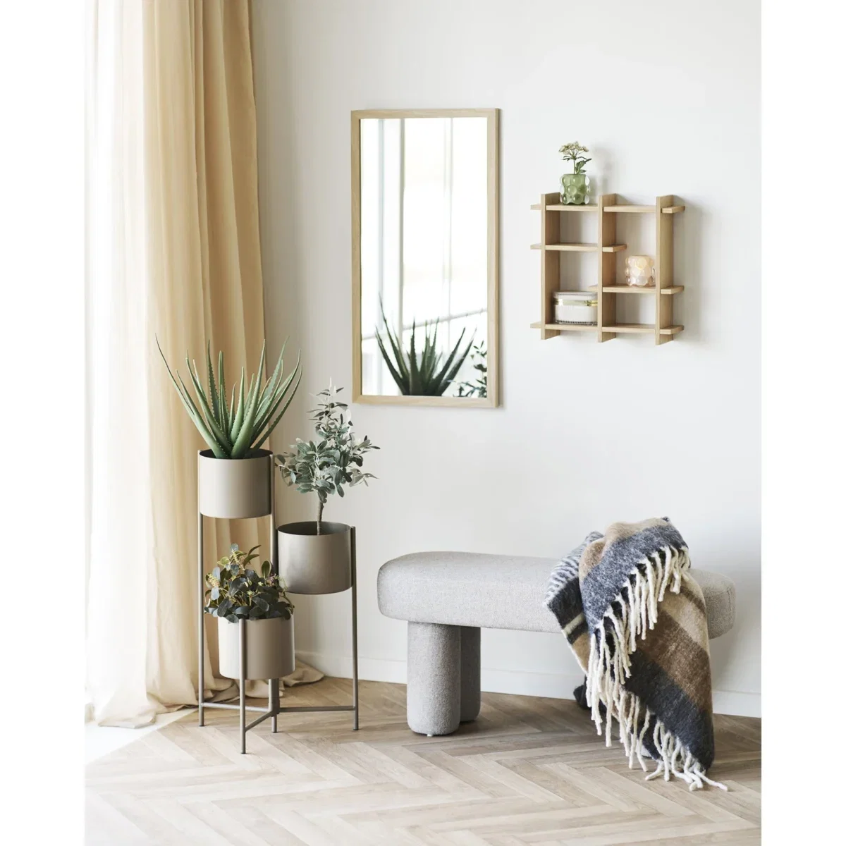 Weston Bench - Bench, sand 95x36x45 cm, HN1088 - Afbeelding 6