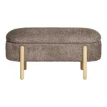 Branca Bench - Bench with storage, brown/natural 97x40x48 cm, HN1237