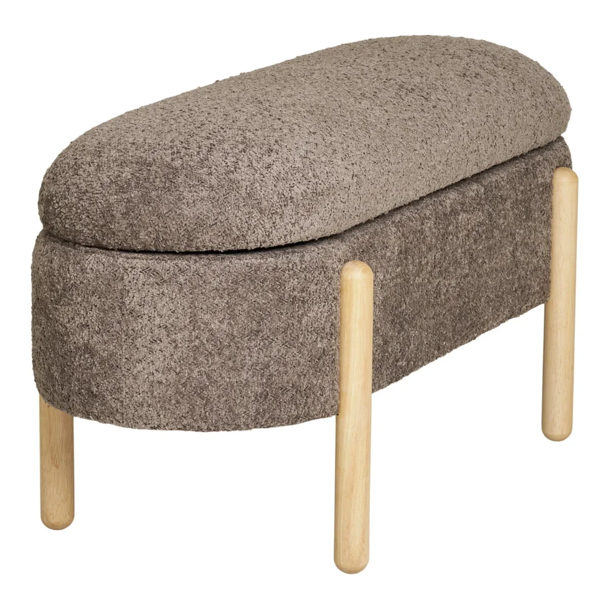 Branca Bench - Bench with storage, brown/natural 97x40x48 cm, HN1237 - Afbeelding 3