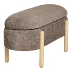 Branca Bench - Bench with storage, brown/natural 97x40x48 cm, HN1237 - Afbeelding 3