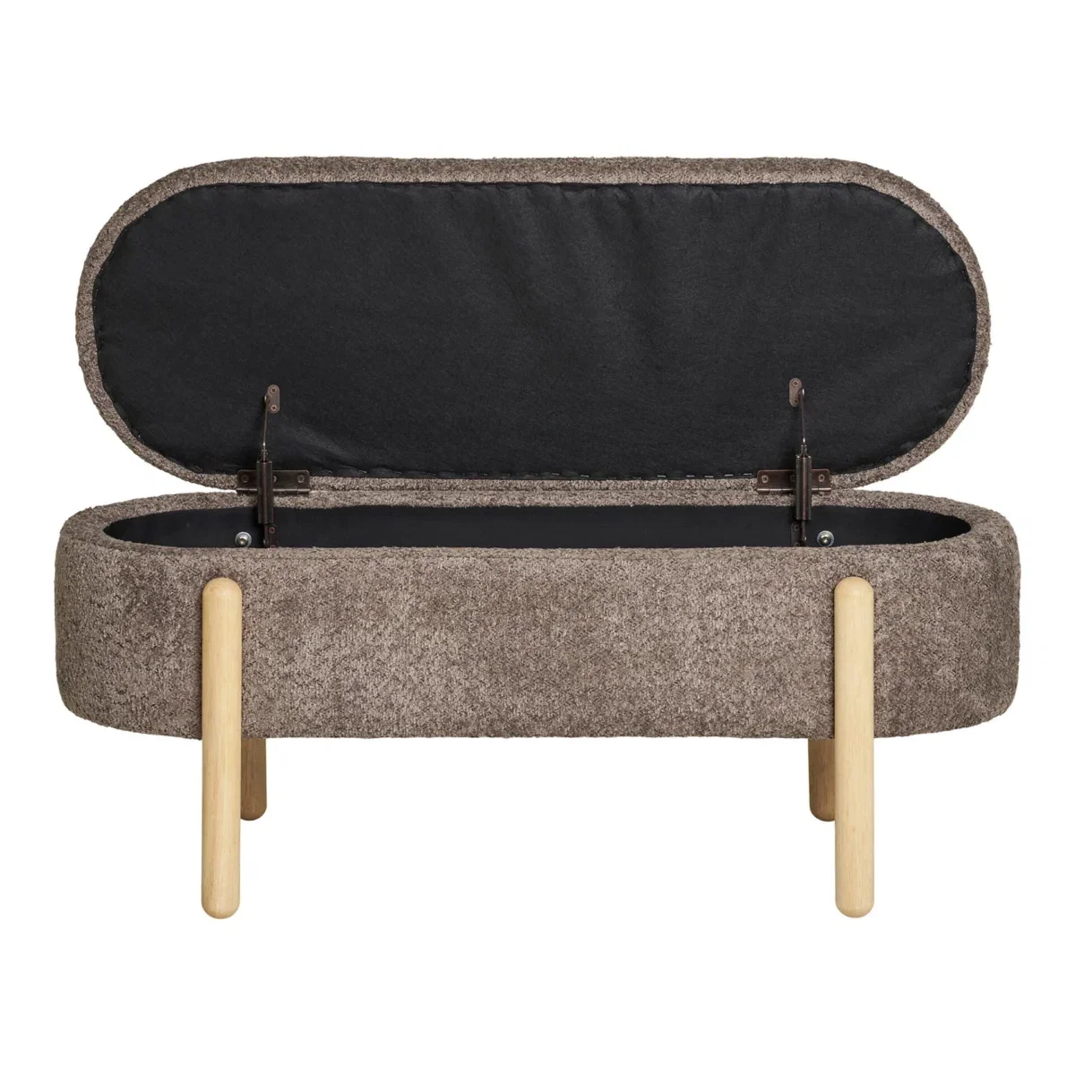 Branca Bench - Bench with storage, brown/natural 97x40x48 cm, HN1237 - Afbeelding 4