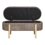 Branca Bench - Bench with storage, brown/natural 97x40x48 cm, HN1237 - Afbeelding 4