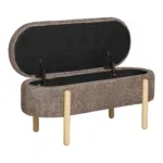 Branca Bench - Bench with storage, brown/natural 97x40x48 cm, HN1237 - Afbeelding 5