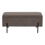 Watford Bench - Bench with storage, bouclé, brown 95x36,5x43 cm, HN1061