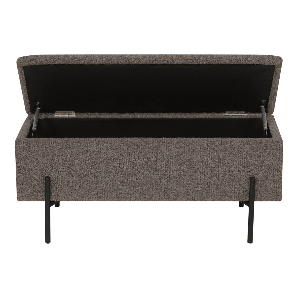 Watford Bench - Bench with storage, bouclé, brown 95x36,5x43 cm, HN1061 - Afbeelding 2