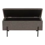 Watford Bench - Bench with storage, bouclé, brown 95x36,5x43 cm, HN1061 - Afbeelding 2