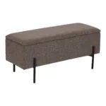 Watford Bench - Bench with storage, bouclé, brown 95x36,5x43 cm, HN1061 - Afbeelding 3
