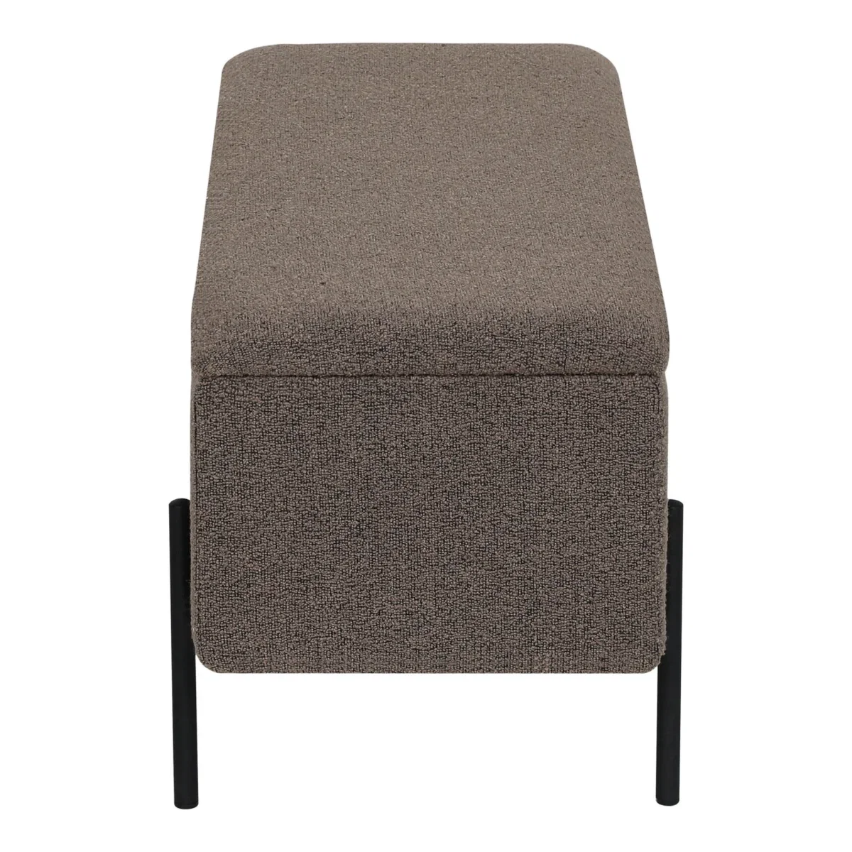 Watford Bench - Bench with storage, bouclé, brown 95x36,5x43 cm, HN1061 - Afbeelding 5