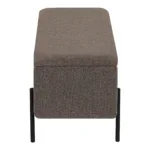 Watford Bench - Bench with storage, bouclé, brown 95x36,5x43 cm, HN1061 - Afbeelding 5