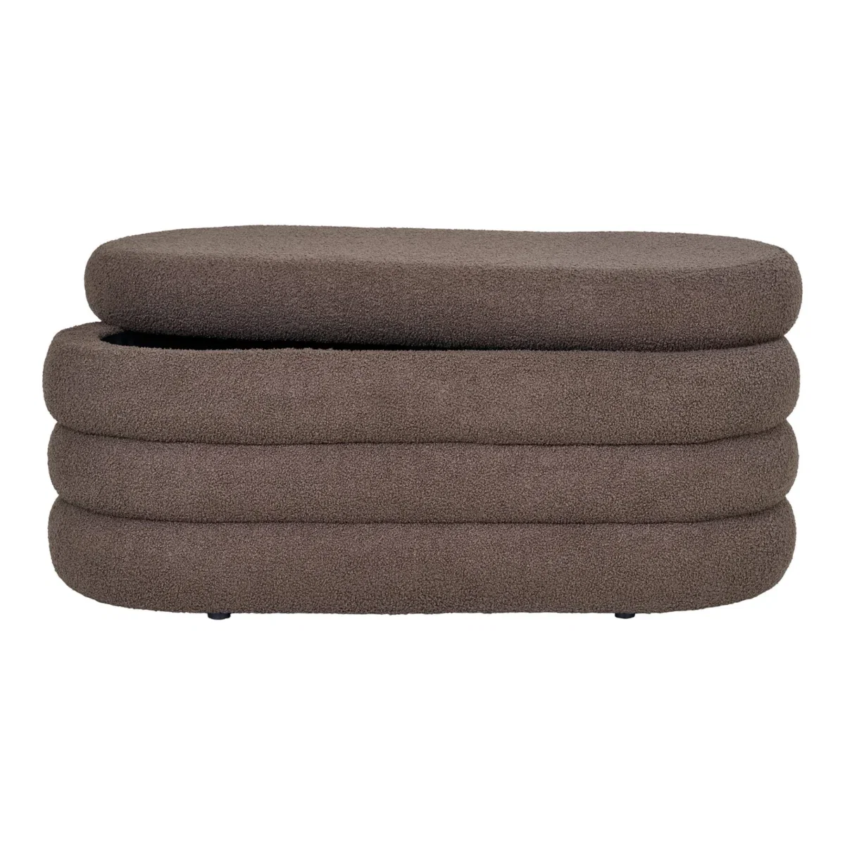 Dartford Bench - Bench with storage, teddy, brown 103x45x44 cm, HN1238 - Afbeelding 2