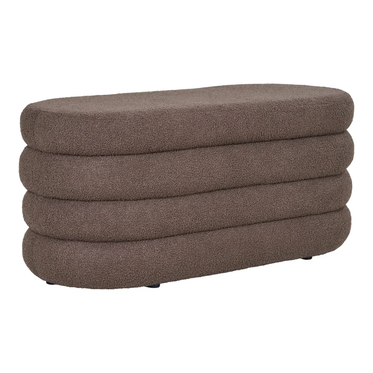 Dartford Bench - Bench with storage, teddy, brown 103x45x44 cm, HN1238 - Afbeelding 3