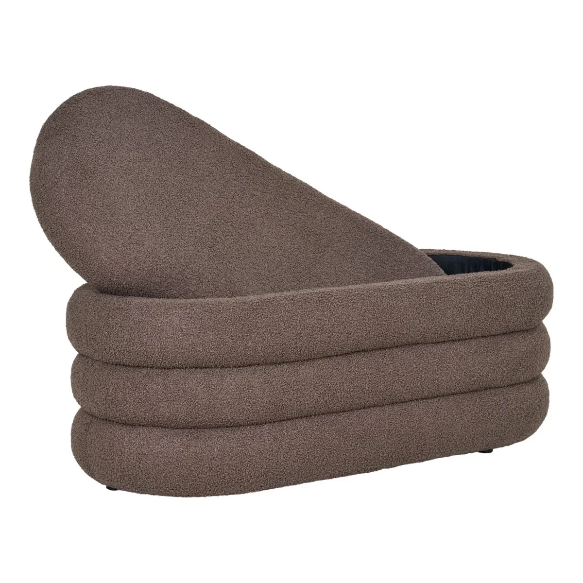 Dartford Bench - Bench with storage, teddy, brown 103x45x44 cm, HN1238 - Afbeelding 5