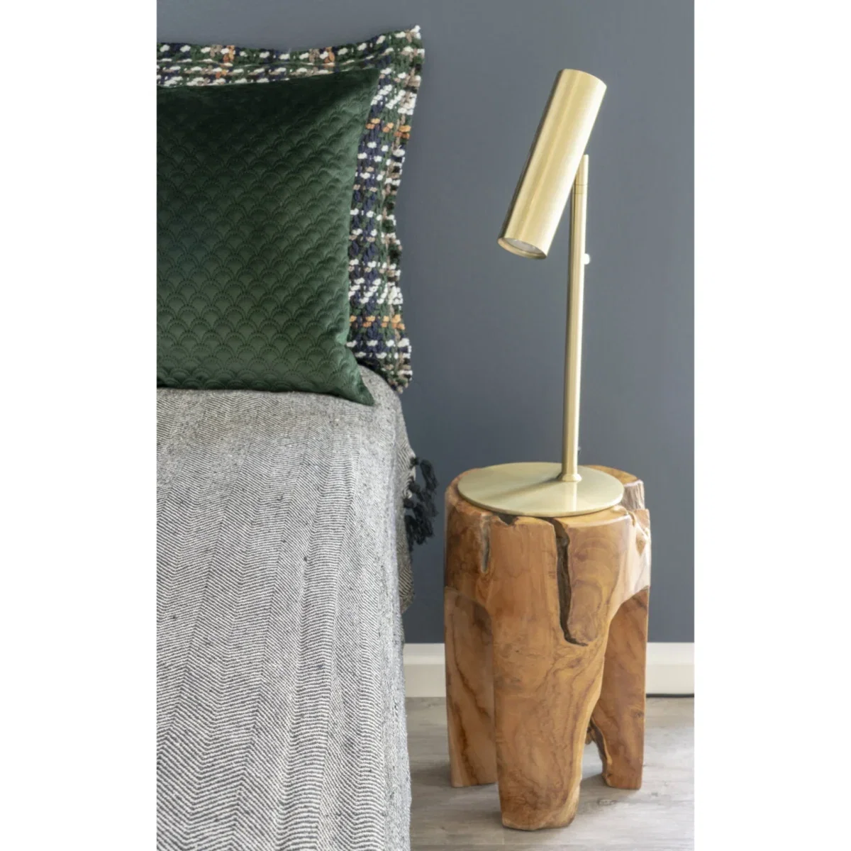Rose  Stool - Stool, teak, natural, 3 leg ø26x40 cm - Afbeelding 4
