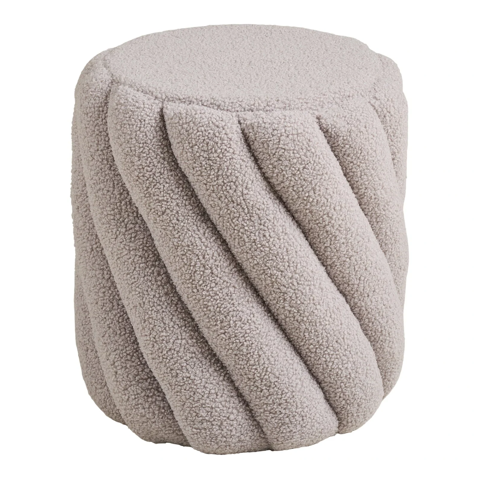 1501102-0.webp Sana Pouf - Pouf, grey ø38x40 cm, HN1082 - Afbeelding 1