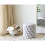 Sana Pouf - Pouf, grey ø38x40 cm, HN1082 - Afbeelding 3