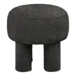 Canberra Pouf - Pouf, charcoal ø43x43 cm, HN1312 - Afbeelding 2