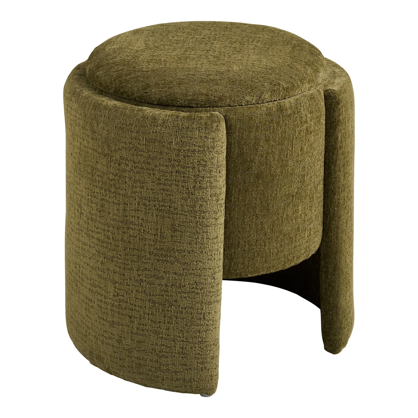 1501160-0.webp Walsdorf Pouf - Pouf, green ø42x43,5 cm, HN1315 - Afbeelding 1