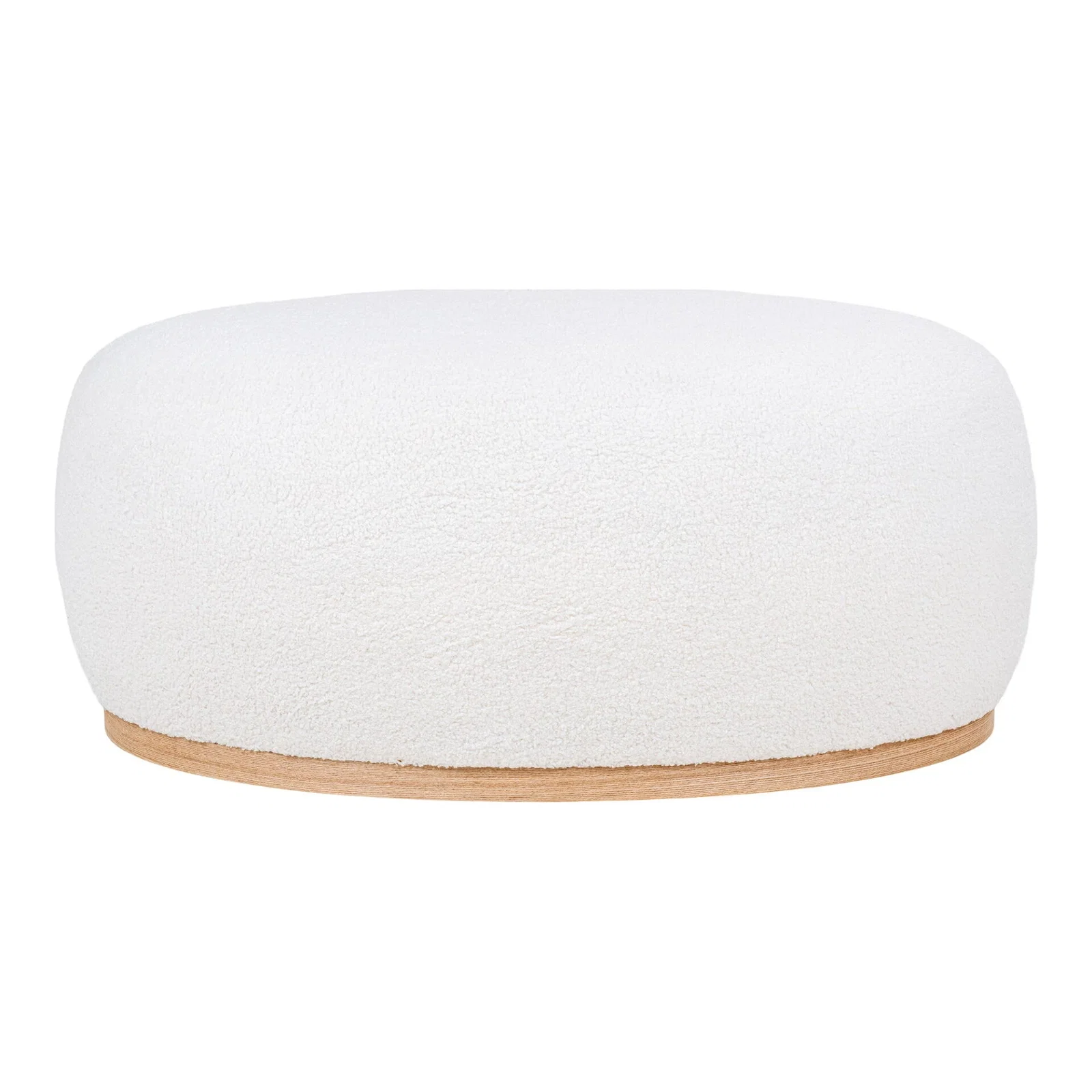 1501222-0.webp Manhattan Pouf - Pouf, teddy, white 54,5x88,5x36 cm, HN1235 - Afbeelding 1