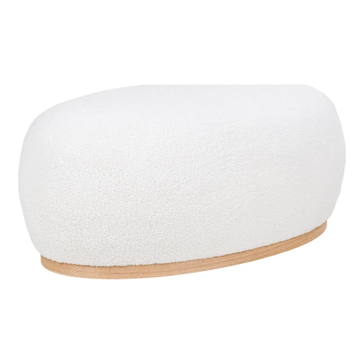 Manhattan Pouf - Pouf, teddy, white 54,5x88,5x36 cm, HN1235 - Afbeelding 2