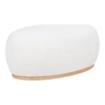 Manhattan Pouf - Pouf, teddy, white 54,5x88,5x36 cm, HN1235 - Afbeelding 2