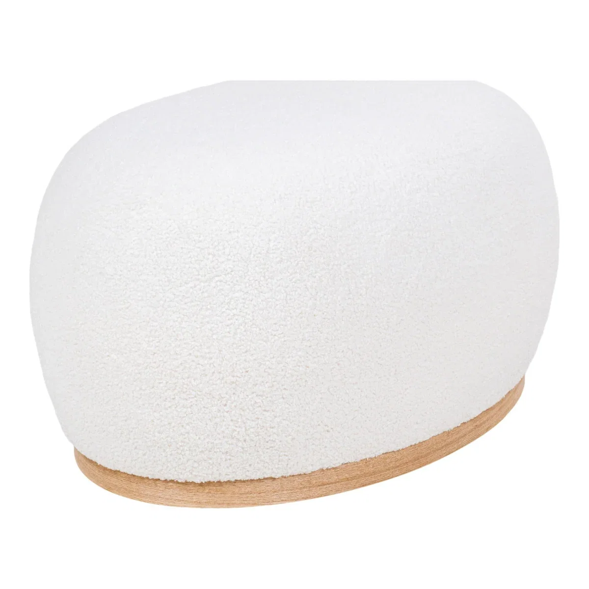 Manhattan Pouf - Pouf, teddy, white 54,5x88,5x36 cm, HN1235 - Afbeelding 3