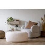 Manhattan Pouf - Pouf, teddy, white 54,5x88,5x36 cm, HN1235 - Afbeelding 5