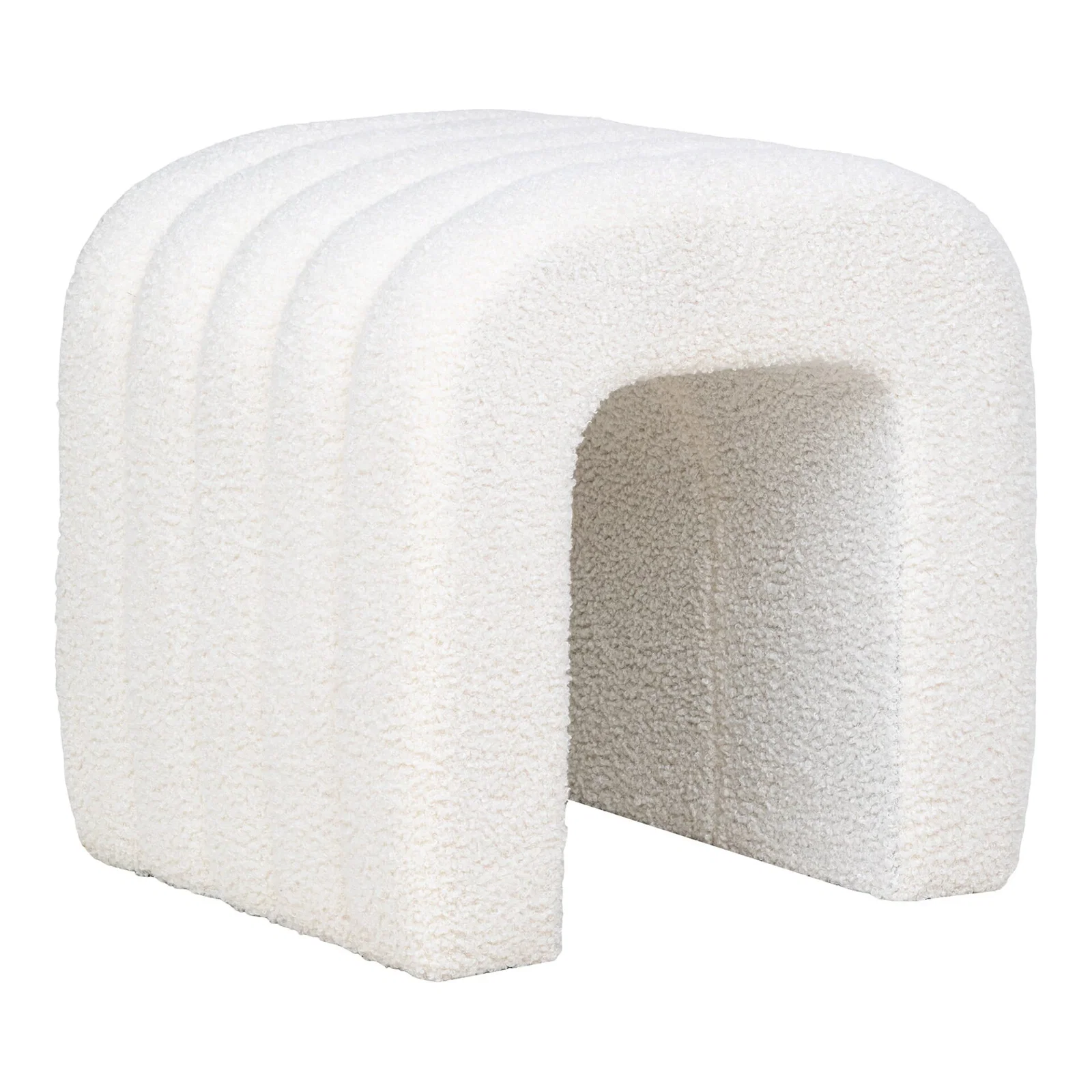 1501225-0.webp Colma Pouf - Pouf, teddy, white 42x41x36 cm, HN1234 - Afbeelding 1