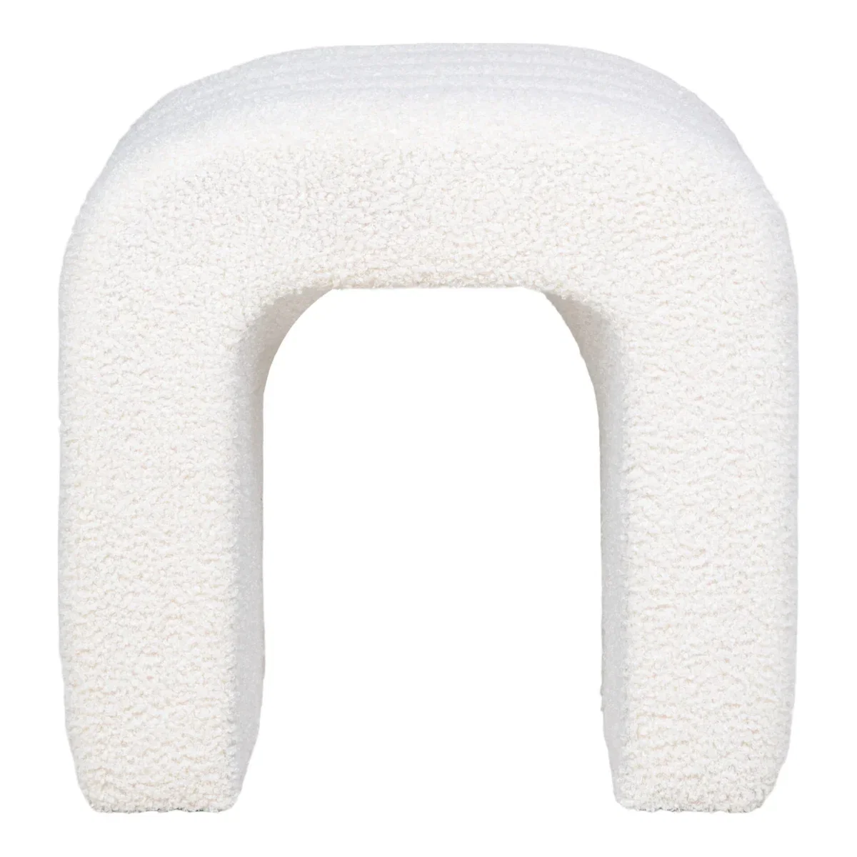 Colma Pouf - Pouf, teddy, white 42x41x36 cm, HN1234 - Afbeelding 2