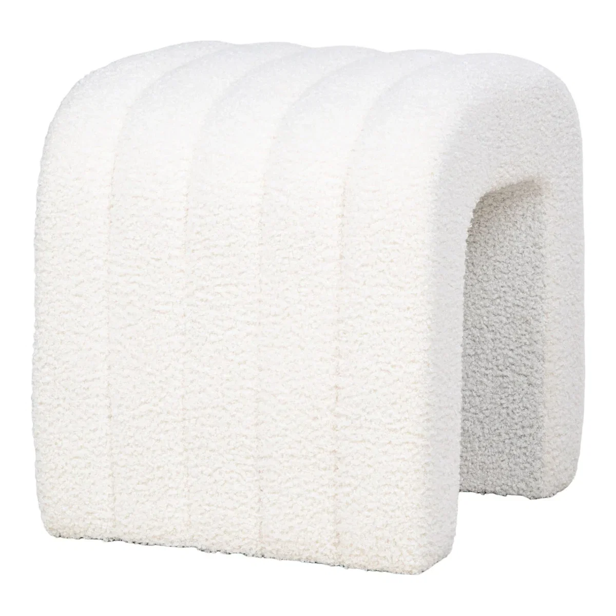 Colma Pouf - Pouf, teddy, white 42x41x36 cm, HN1234 - Afbeelding 3