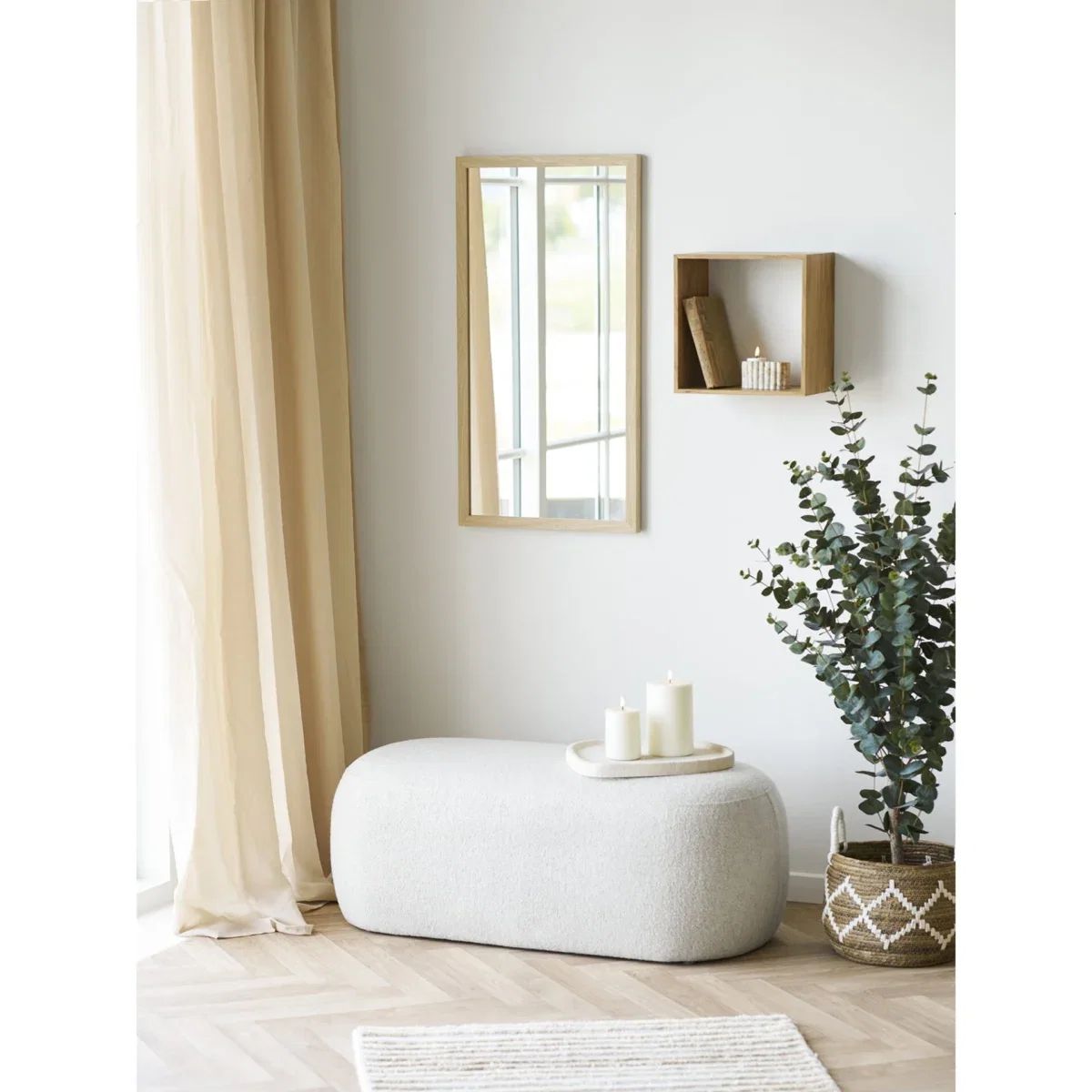 Blossomville Bench - Bench, sand 100x50x38 cm, HN1083 - Afbeelding 6