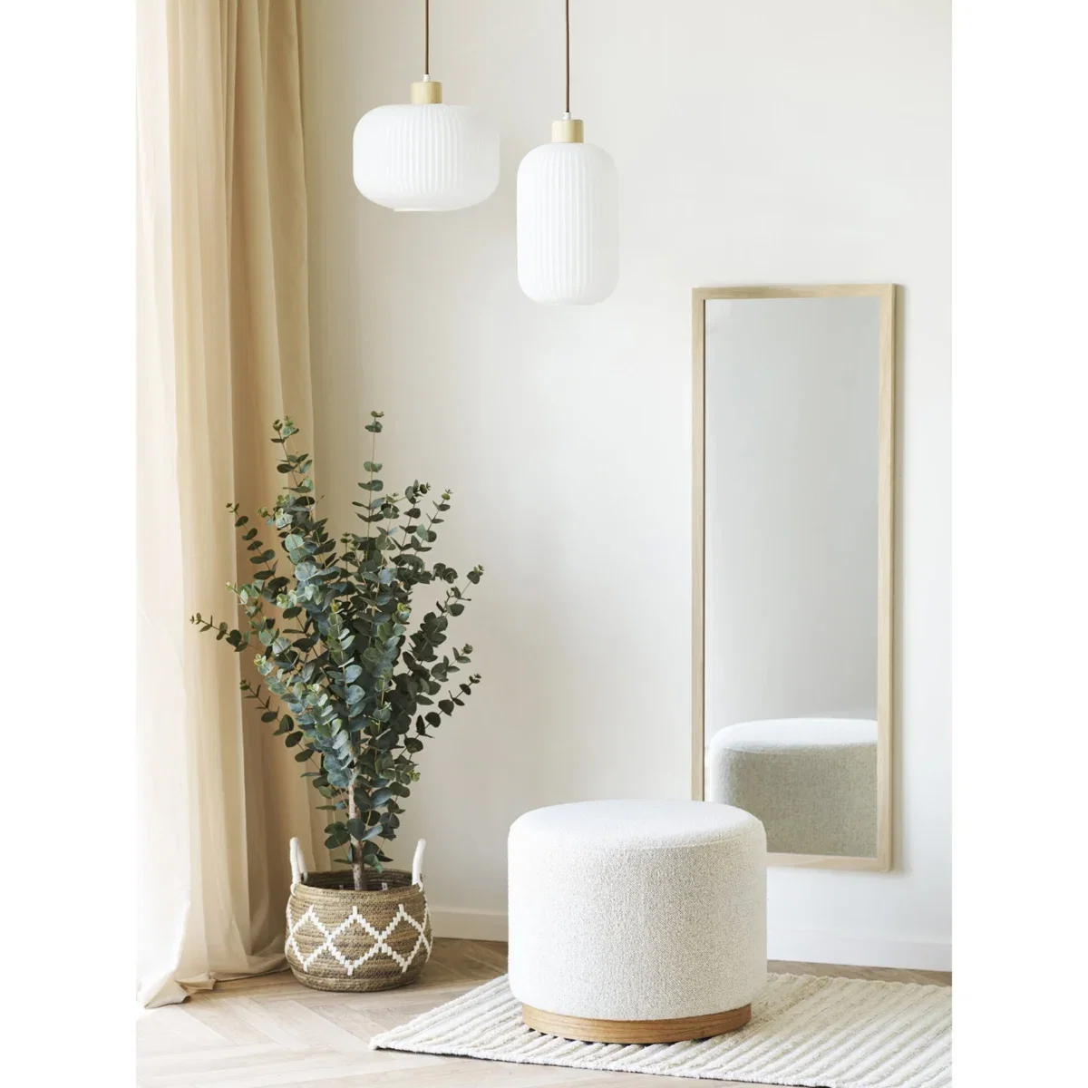 Daisy Pouf - Pouf, sand ø50x41 cm, HN1083 - Afbeelding 4