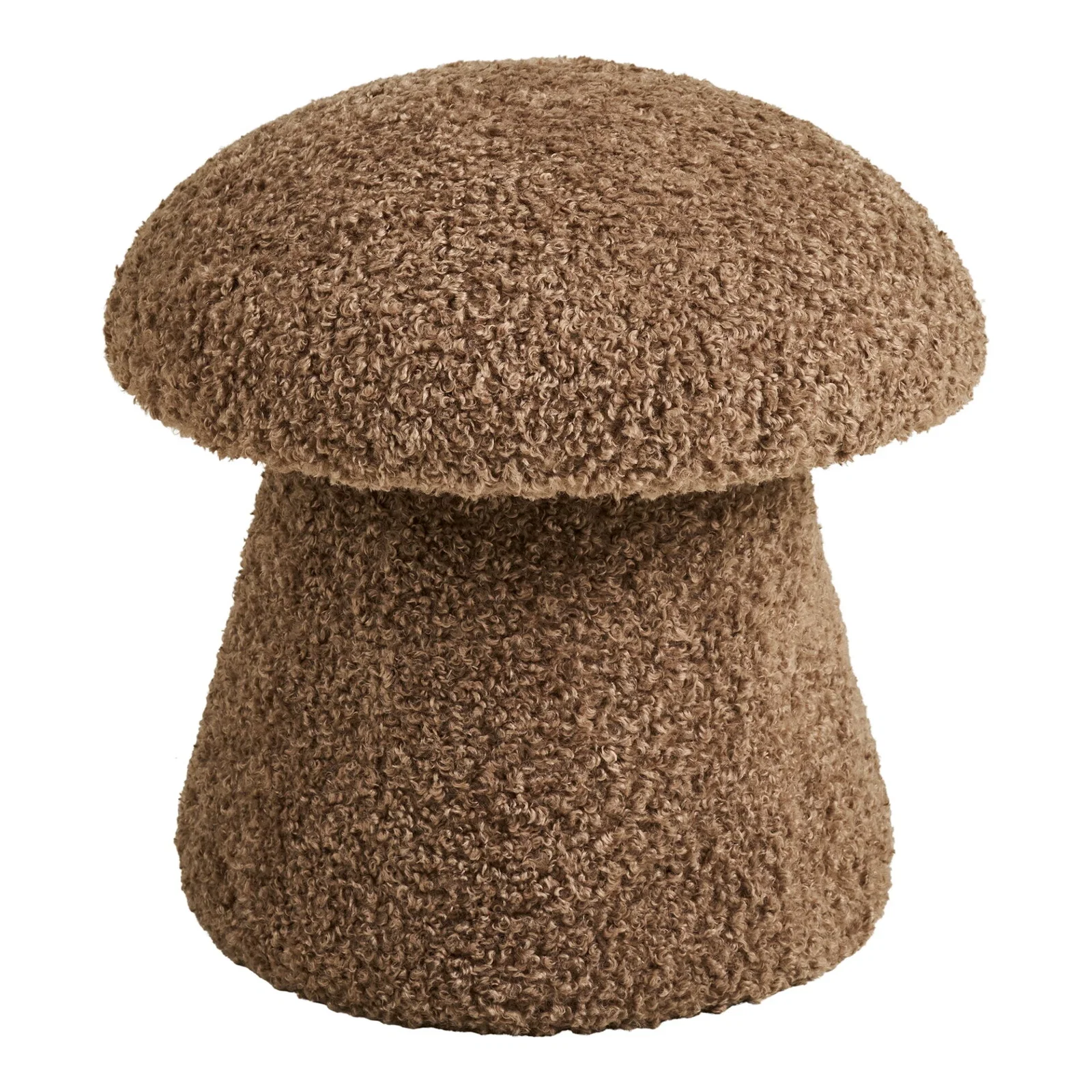 1501228-0.webp Enna Pouf - Pouf, artificial fur, brown ø45x45 cm, HN1062 - Afbeelding 1