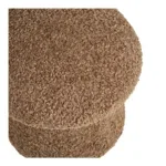 Enna Pouf - Pouf, artificial fur, brown ø45x45 cm, HN1062 - Afbeelding 2