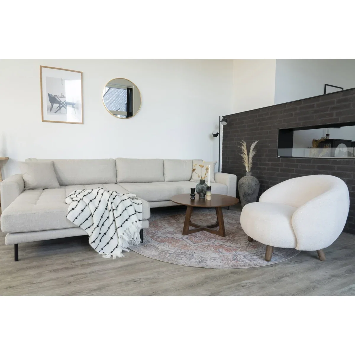 Hellerup Coffee Table - Coffee table, walnut veneer ø75x36 cm - Afbeelding 6