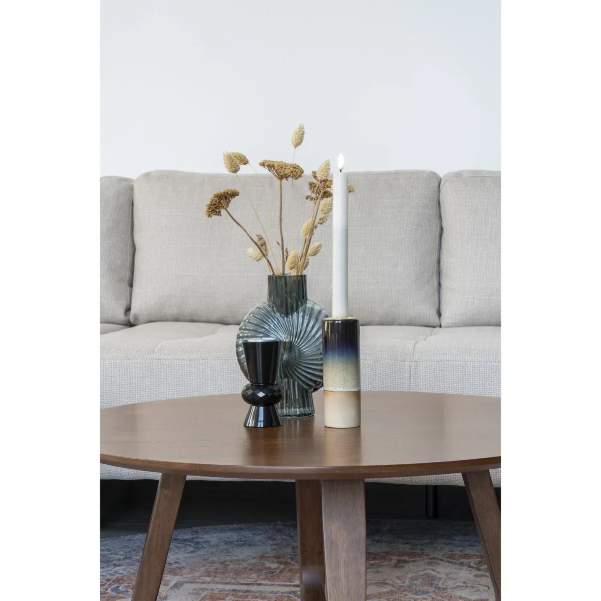 Hellerup Coffee Table - Coffee table, walnut veneer ø75x36 cm - Afbeelding 7