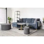 Bolzano Coffee Table - Coffee Table, marble look top, brass look base ø70x45 cm - Afbeelding 7