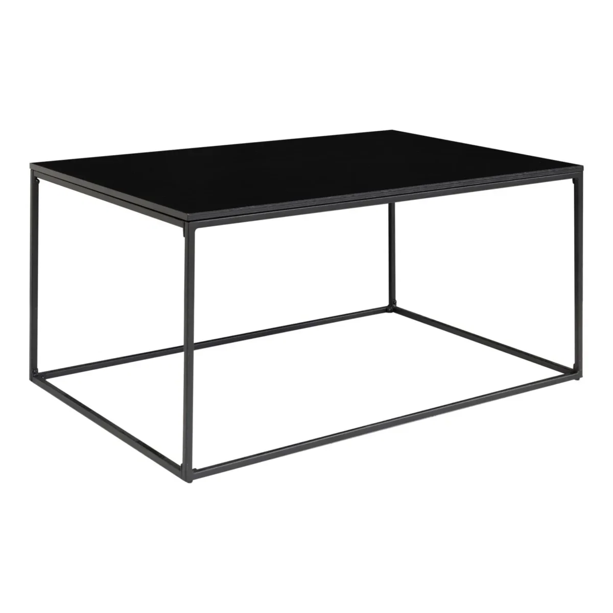 Vita Coffee table - Coffee table, black, black frame 60x90x45 cm - Afbeelding 2