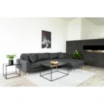 Vita Coffee table - Coffee table, black, black frame 60x90x45 cm - Afbeelding 7