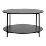 Vita Coffee table - Coffee table, black, black frame ø80x45 cm - Afbeelding 2